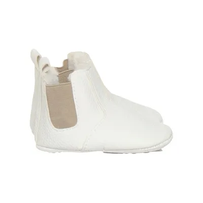 Baby booties (White) from Loafs By Sweden Leather
