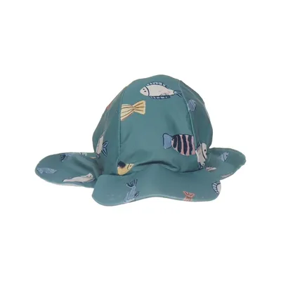 Chapeau anti-UV (Vert, Multicolore) de Lindex Baby Élasthane, Polyester