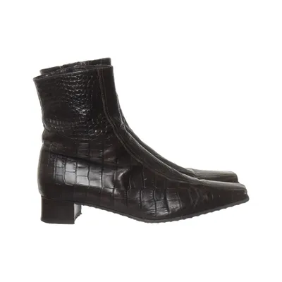 Heeled boots (Brown) from KS shoes Leather