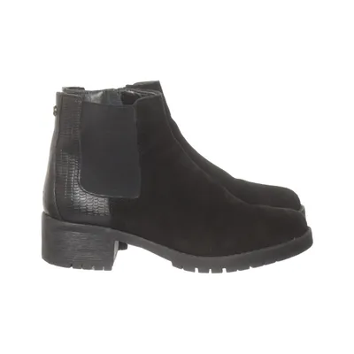 Bottes à talons (Noir) de Bama Cuir, Daim