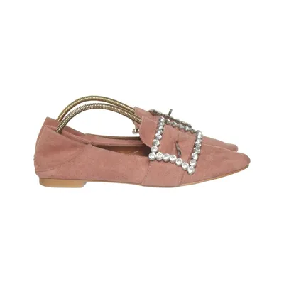 Loafers (Pink) from Vices Faux suede