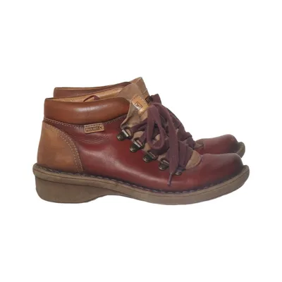 Ankle boots (Red, Brown) from Pikolinos Leather