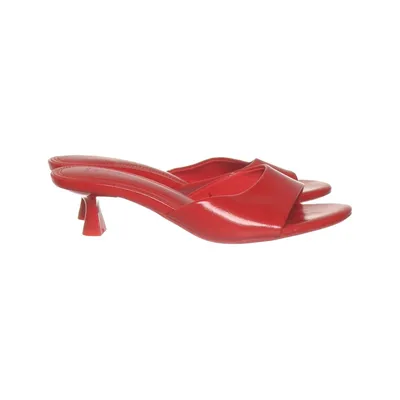 Mules (Red) from Bershka