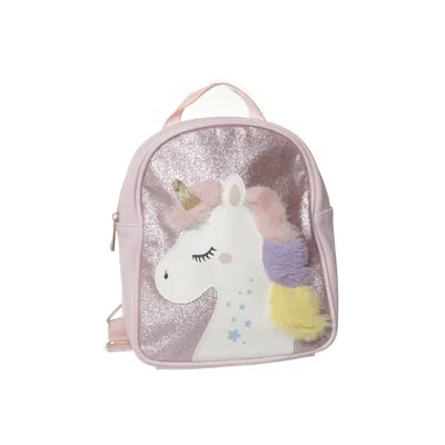 Sac à dos (Rose, Multicolore) de Glitter Polyester, Polyuréthane