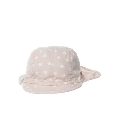 Chapeau anti-UV (Beige, Blanc) de Pusblu Coton, Lin, Polyester, Viscose