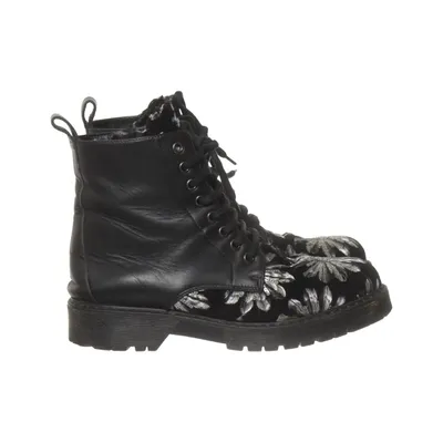 Bottes à lacets (Noir, Argent) de Stokton