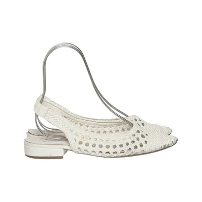 Ballerines (Blanc) de Clou Polyuréthane