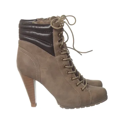 Heeled boots (Beige) from Jumex
