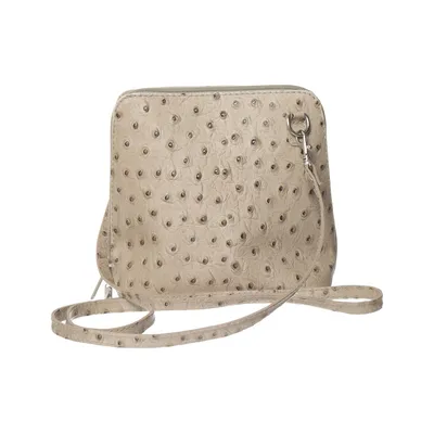 Axelremsväska (Beige) Skinn