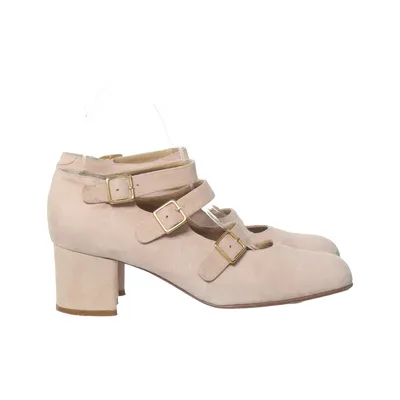 High heels (Beige) from Chantal Leather