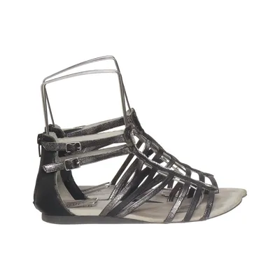 Sandales gladiateur (Noir, Argent) de Bullboxer