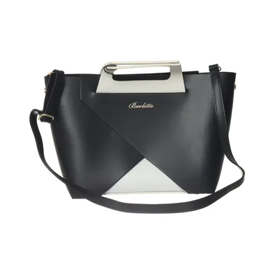 Handbag (Black, White) from Barletta