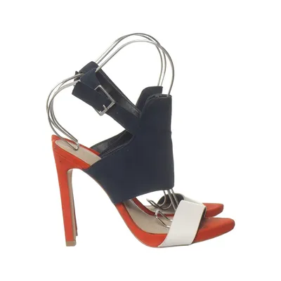 High heel sandals (Blue, Red, White) from Zara Trafaluc