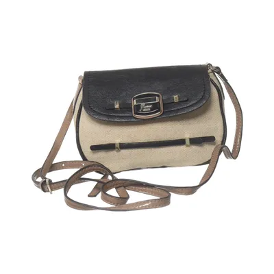 Skuldertaske (Sort, Beige) fra Guess Bomuld, Polyurethan