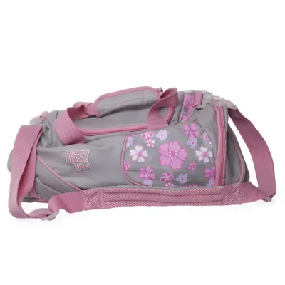 Träningsväska (Grå, Rosa)
