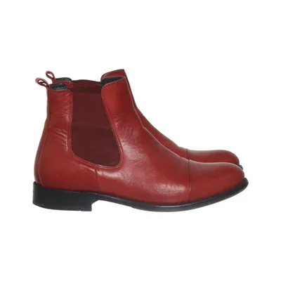Chelsea boots (Rood) van Ten Points Leer