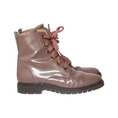 Laced boots (Pink) from Baci Leather