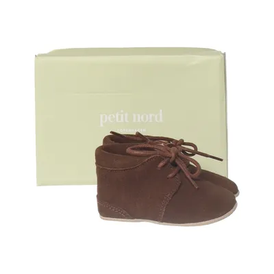 Baby slofjes (Bruin) van Petit Nord Leer