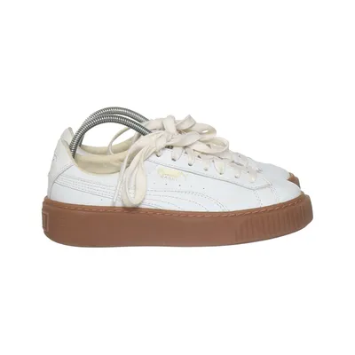 Sneakers (White, Brown) from Puma Leather