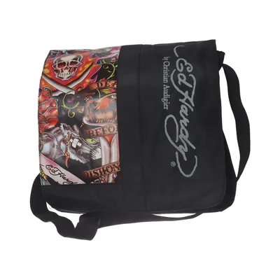 Schoudertas (Zwart, Meerkleurig) van Ed Hardy by Christian Audigier
