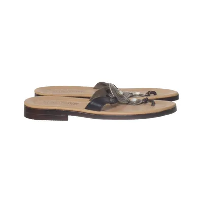 Tongs (Beige, Noir) de Klimatsakis Cuir