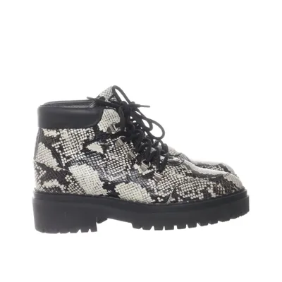 Laced boots (Black, White) from Nubikk Leather