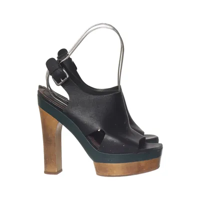 Sandales à talons hauts (Noir, Marron) de Marni at H&M Cuir