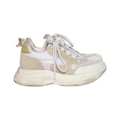 Baskets (Blanc, Beige, Or) de Agnes Cecilia Cuir