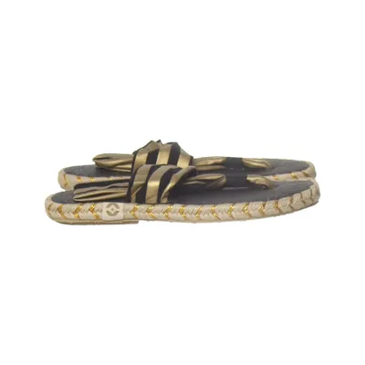 Espadrilles (Black, Gold) from Nalho
