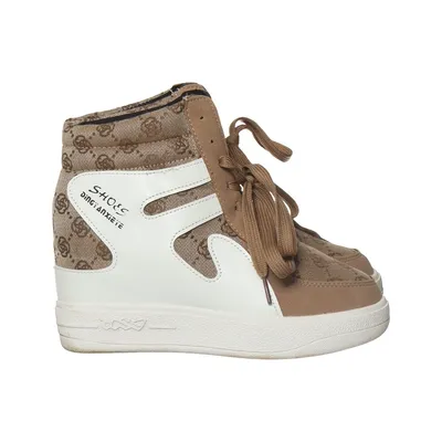 Bottes à lacets (Beige, Blanc) de Shoes