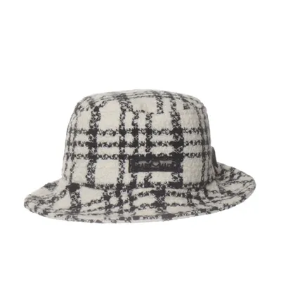 Buckethatt (Vit, Svart) från Julie Fagerholt Bomull, Polyamid, Polyester, Ull