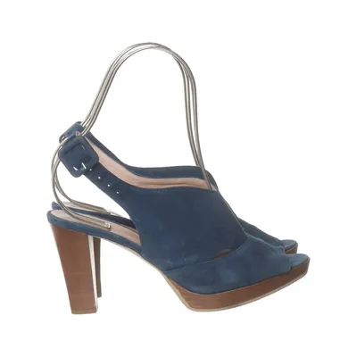 Sandales à talons hauts (Bleu) de Baldinini Cuir
