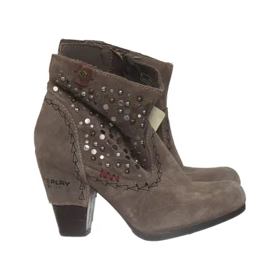 Stiefeletten (Braun) von Replay Blue Jeans Leder