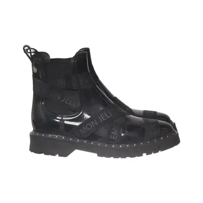 Bottines en caoutchouc (Noir) de Lemon Jelly Cuir