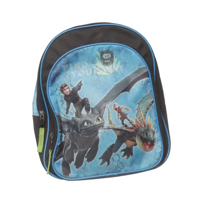 Backpack (Blue, Black, Multicolored) from Dreamworks Polyester