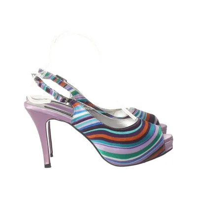 Sandales à talons hauts (Violet, Multicolore) de Victoria Delef Cuir