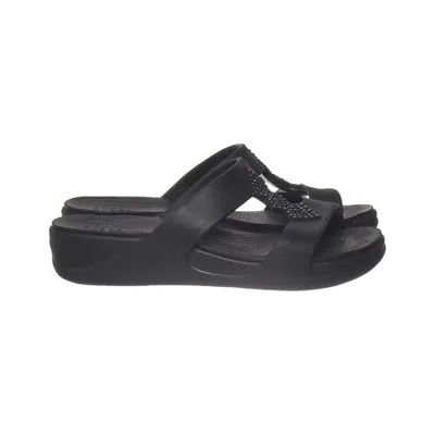 Pantoletten (Monterey Shimmer Wedge) von Crocs Polyurethan