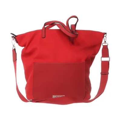 Handbag (Red) from Emily & Noah Polyester, Polyurethane