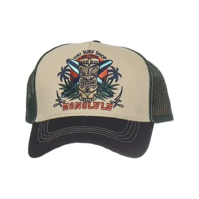 Trucker cap (Beige, Black, Green) from Kingkerosin Cotton, Polyester