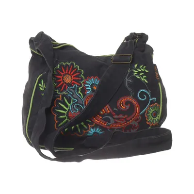 Sac à bandoulière (Noir, Multicolore) de Guru Shop Coton