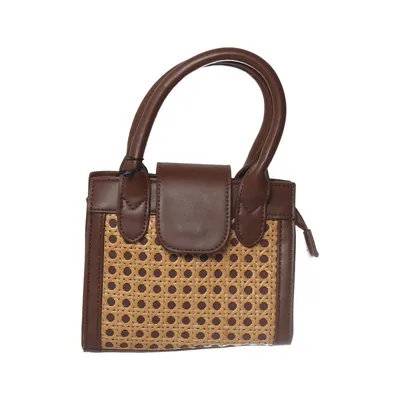 Handtas (Bruin, Beige) van Åhléns Polyester, Polyurethaan