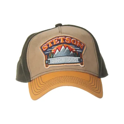 Casquette de camionneur (Vert, Beige, Jaune) de Stetson Coton, Polyester, Laine