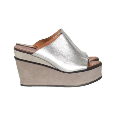 Keilschuhe (Silber, Grau) von Elvio Zanon