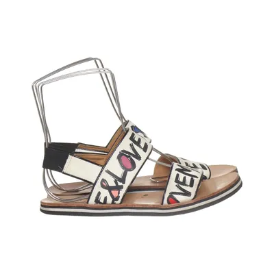 Sandals (White, Multicolored) from Love Moschino