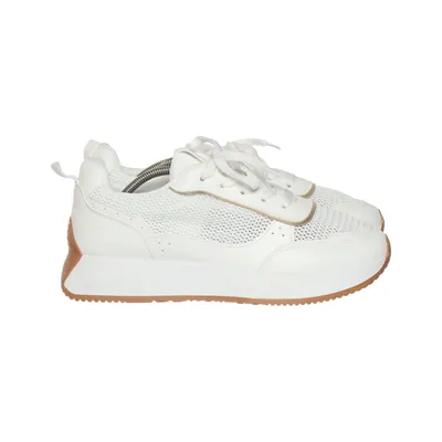 Trainingsschuhe (Weiß, Braun) von Ideal Shoes
