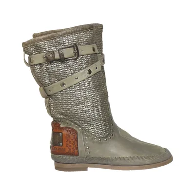 Boots (Beige, Silverfärgad) från Karma of Charme