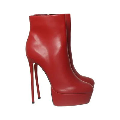 Heeled boots (Red) from Giaro Faux leather