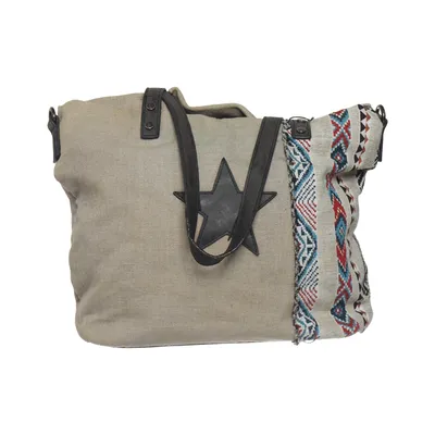 Canvas tas (Beige, Meerkleurig) van Mandoline