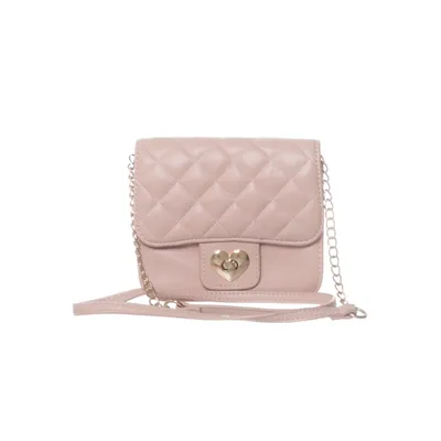 Schoudertas (Roze) van Glitter Polyester, Polyurethaan