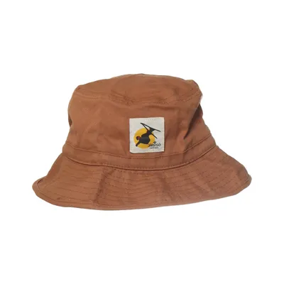 Bucket hat (Bruin) van Järvsö Katoen